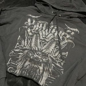 Killstar Bellow Crop Hoodie, Small